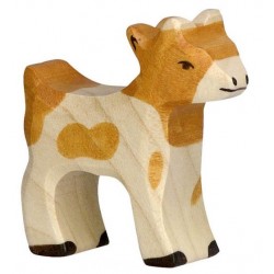 HOLZTIGER - Holzfigur Zicklein, ca. 5,5 x 1,9 x 6 cm