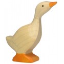 HOLZTIGER - Holzfigur Gans, klein, ca. 5,6 x 2 x 6,1 cm