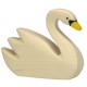HOLZTIGER - Holzfigur Schwan, schwimmend, ca. 9,5 x 2,3 x 7,5 cm