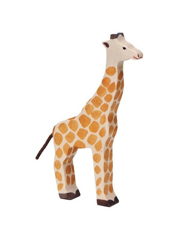 HOLZTIGER - Holzfigur Giraffe, ca. 12,7 x 3 x 23,3 cm