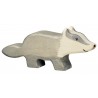 HOLZTIGER - Holzfigur Dachs, ca. 12,7 x 2,3 x 5,2 cm