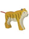 HOLZTIGER - Holzfigur Tiger, stehend, ca. 14 x 2,8 x 10,5 cm
