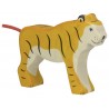 HOLZTIGER - Holzfigur Tiger, stehend, ca. 14 x 2,8 x 10,5 cm