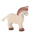 HOLZTIGER - Holzfigur Zugpferd, ca. 14,8 x 3 x 15,5 cm