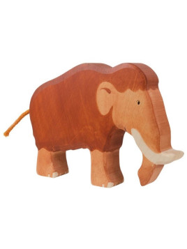 HOLZTIGER - Holzfigur Mammut, ca. 19,2 x 2,8 x 13,7 cm