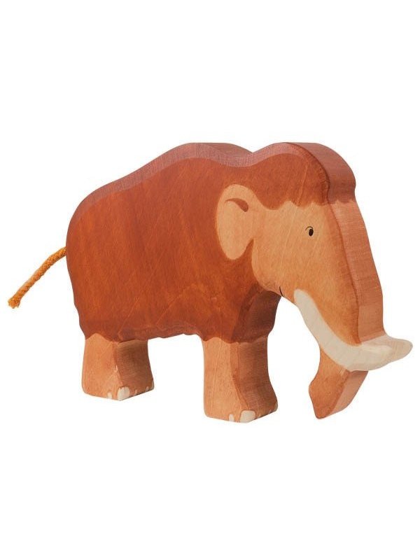 HOLZTIGER - Holzfigur Mammut, ca. 19,2 x 2,8 x 13,7 cm