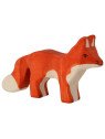 HOLZTIGER - Holzfiguren Waldtiere-Set: Hase, Fuchs, Wolf, Kitz und Blaumeise