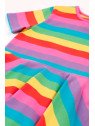 frugi - Bio Kinder Jersey Kleid kurzarm "Sunshine" Regenbogen
