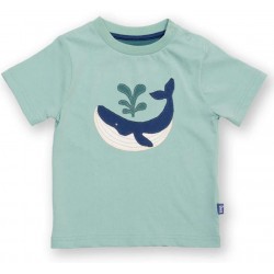 kite kids - Bio Kinder T-Shirt mit Wal-Applikation