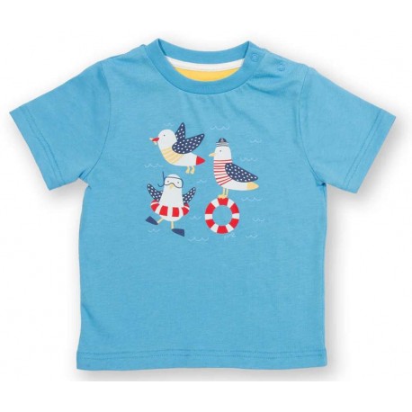 kite kids - Bio Kinder T-Shirt mit Möwen-Druck