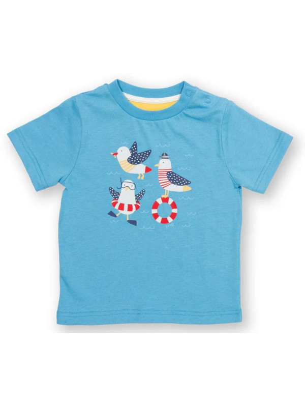 kite kids - Bio Kinder T-Shirt mit Möwen-Druck