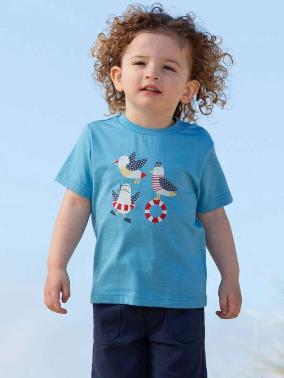 kite kids - Bio Kinder T-Shirt mit Möwen-Druck