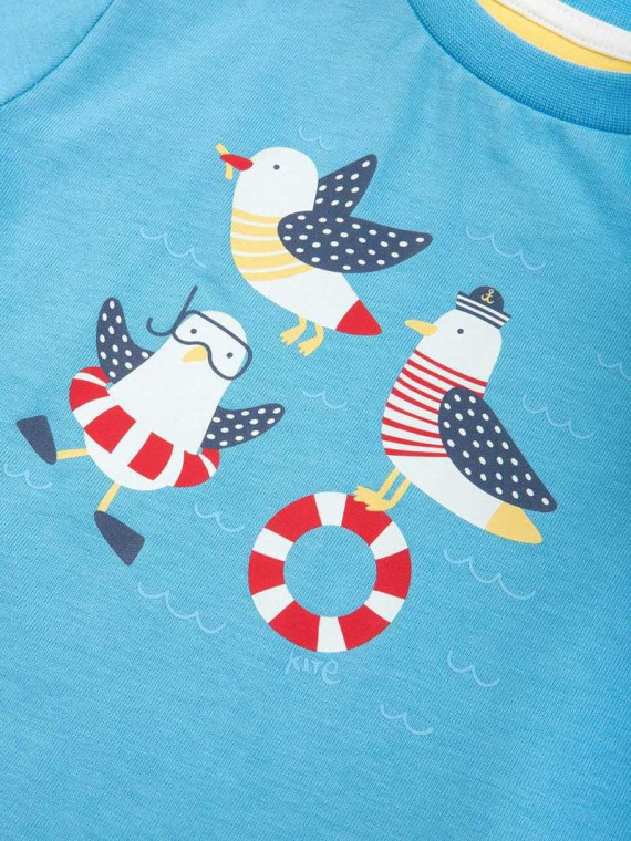 kite kids - Bio Kinder T-Shirt mit Möwen-Druck