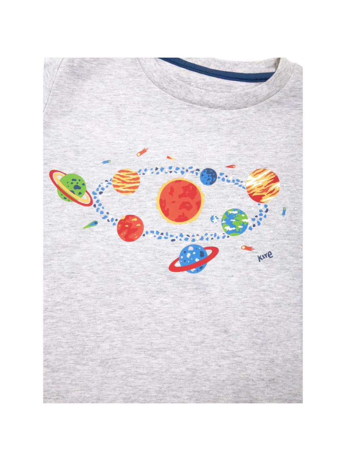 kite kids - Bio Kinder Langarmshirt mit Sonnensystem-Druck