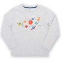 kite kids - Bio Kinder Langarmshirt mit Sonnensystem-Druck