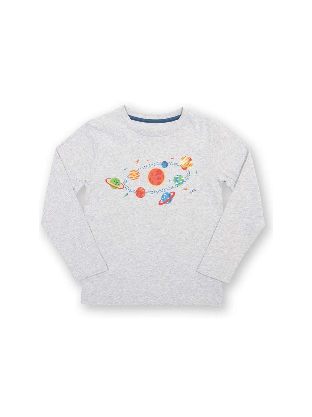 kite kids - Bio Kinder Langarmshirt mit Sonnensystem-Druck