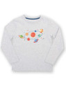kite kids - Bio Kinder Langarmshirt mit Sonnensystem-Druck