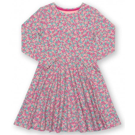kite kids - Bio Kinder Jersey Skaterkleid mit Blumen-Allover