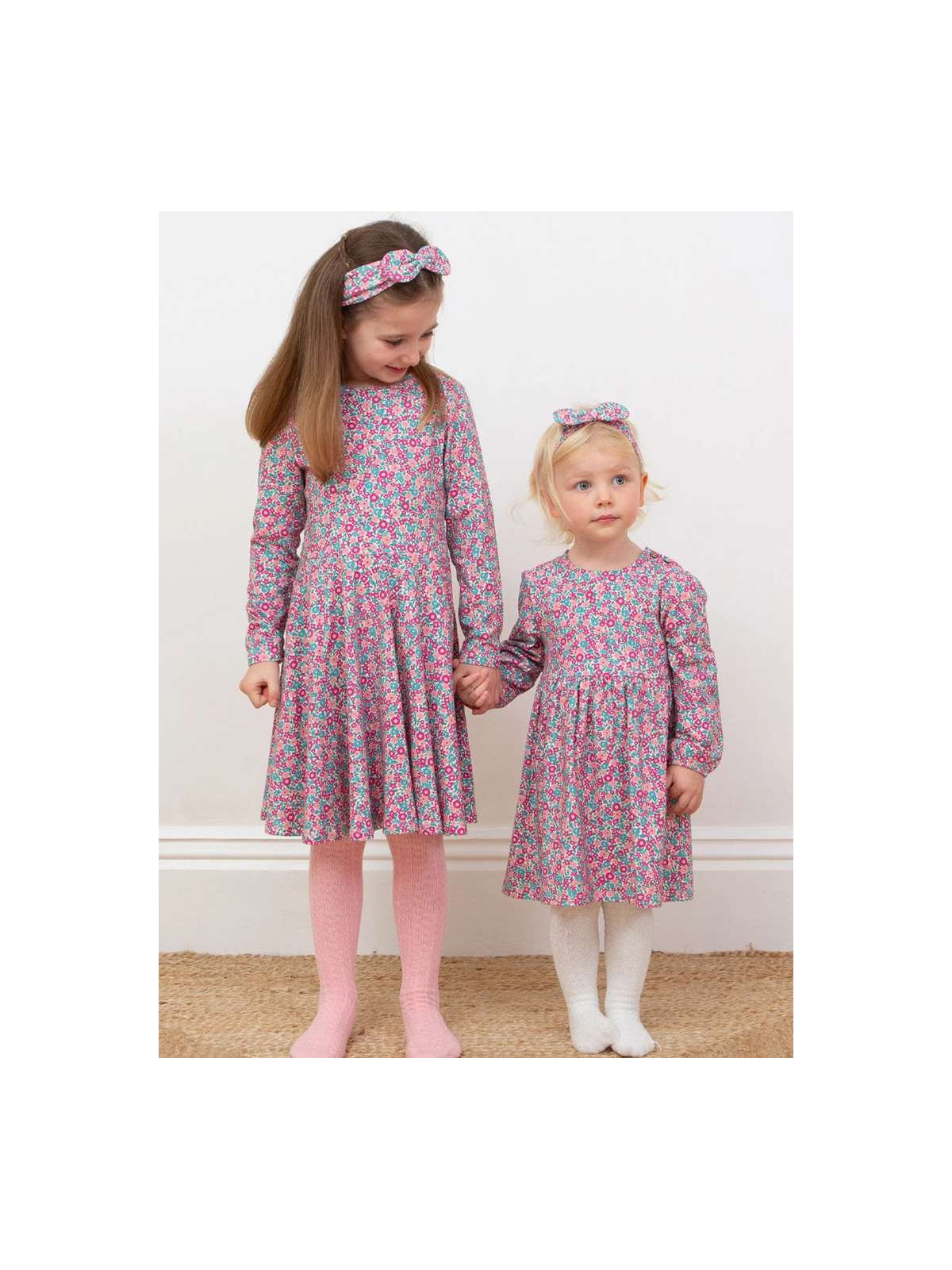 kite kids - Bio Kinder Jersey Skaterkleid mit Blumen-Allover
