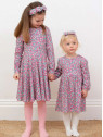 kite kids - Bio Kinder Jersey Skaterkleid mit Blumen-Allover