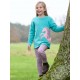 kite kids - Bio Kinder Sweatshirt mit Seepferdchen-Einhorn-Applikation