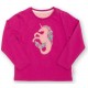 kite kids - Bio Kinder Langarmshirt mit Seepferdchen-Einhorn-Applikation