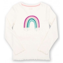 kite kids - Bio Kinder Langarmshirt mit Regenbogen-Druck