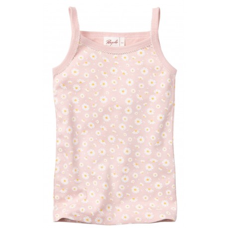 People Wear Organic - Bio Kinder Unterhemd mit Gänseblümchen-Allover