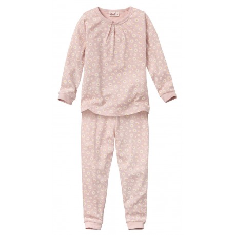 People Wear Organic - Bio Kinder Schlafanzug mit Gänseblümchen-Allover