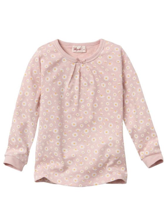 People Wear Organic - Bio Kinder Schlafanzug mit Gänseblümchen-Allover