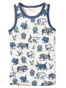 People Wear Organic - Bio Kinder Unterhemd mit Nashorn-Allover