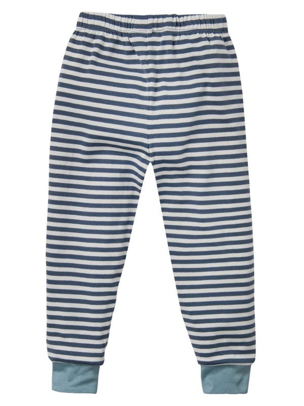 People Wear Organic - Bio Kinder Schlafanzug mit Nashorn-Druck und Streifen