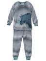 People Wear Organic - Bio Kinder Schlafanzug mit Nashorn-Druck und Streifen