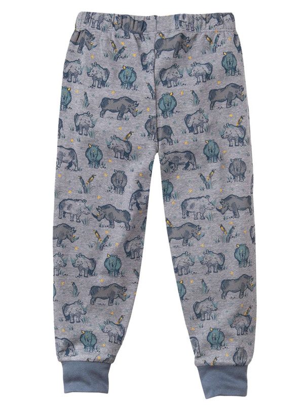 People Wear Organic - Bio Kinder Schlafanzug mit Nashorn-Allover
