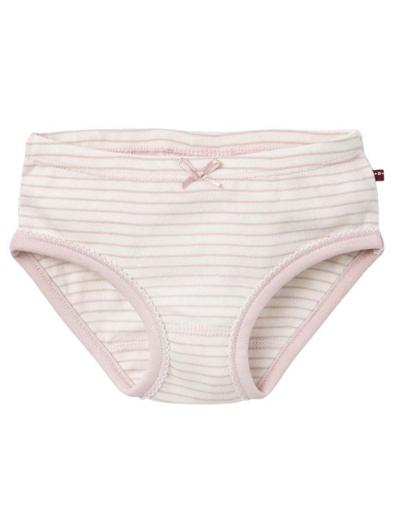 People Wear Organic - Bio Kinder Unterhosen Doppelpack mit Katzen-Allover/Gestreift