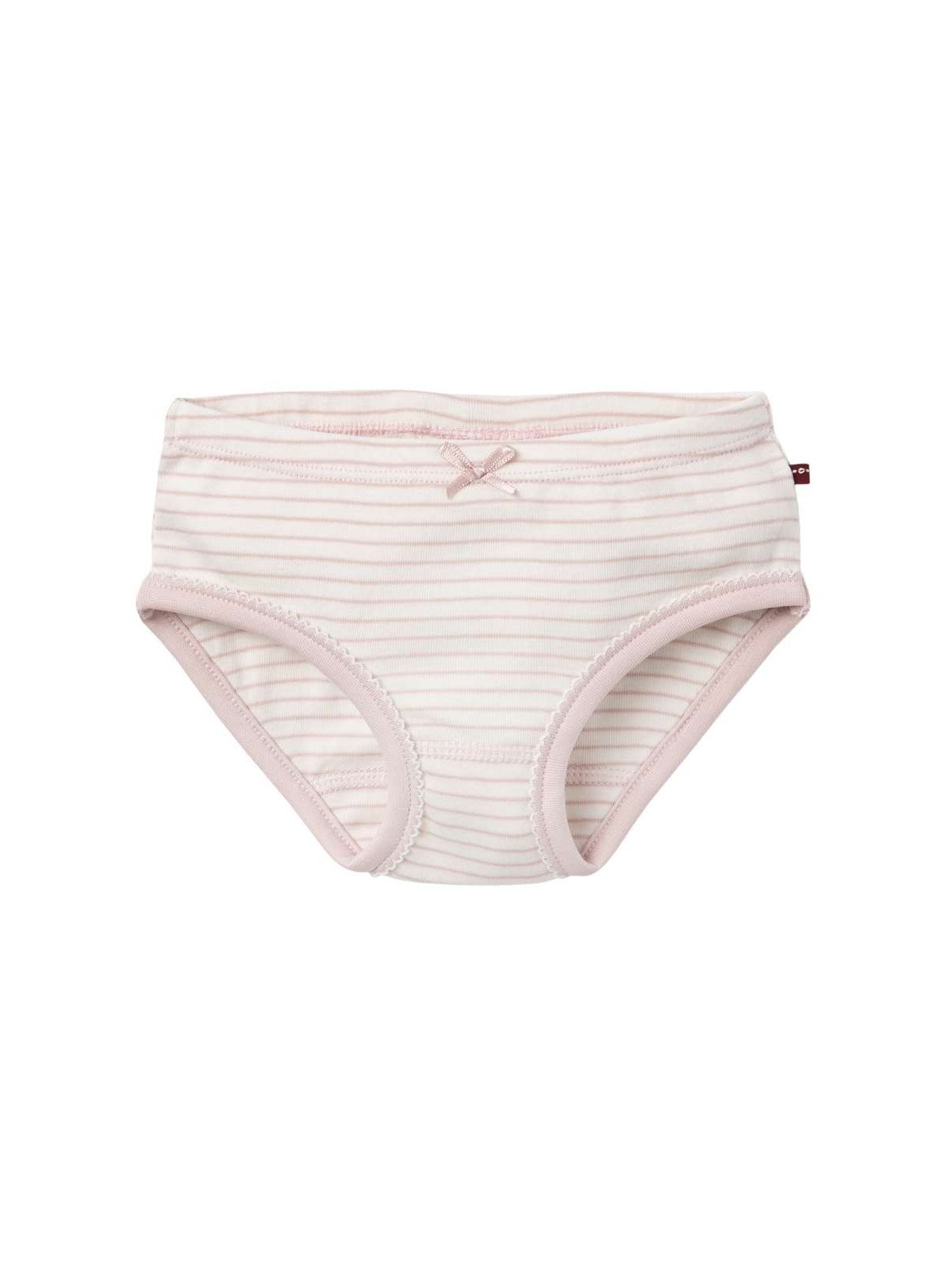 People Wear Organic - Bio Kinder Unterhosen Doppelpack mit Katzen-Allover/Gestreift