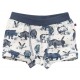 People Wear Organic - Bio Kinder Hipshorts Doppelpack mit Nashorn-Allover/Streifen, blau