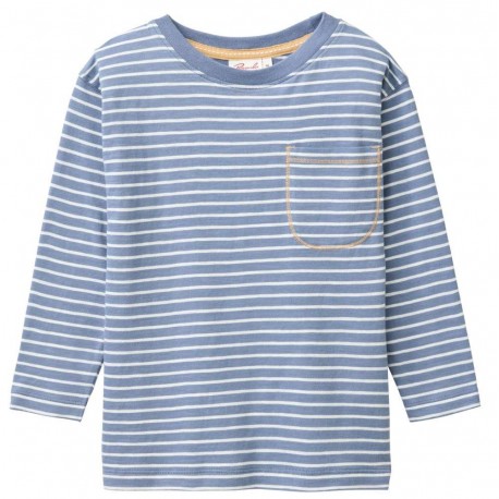 People Wear Organic - Bio Kinder Langarmshirt mit Streifen und Tasche