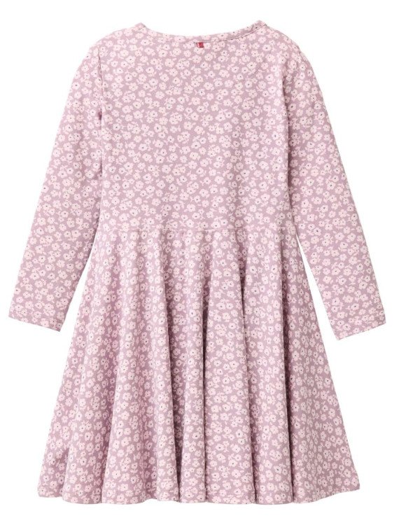 People Wear Organic - Bio Kinder Jersey Kleid mit Gänseblümchen-Allover