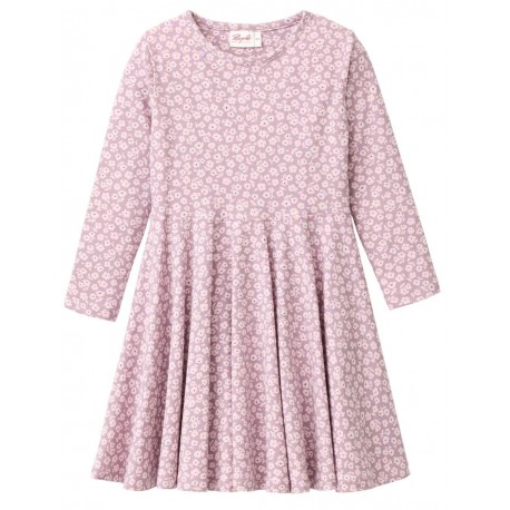 People Wear Organic - Bio Kinder Jersey Kleid mit Gänseblümchen-Allover