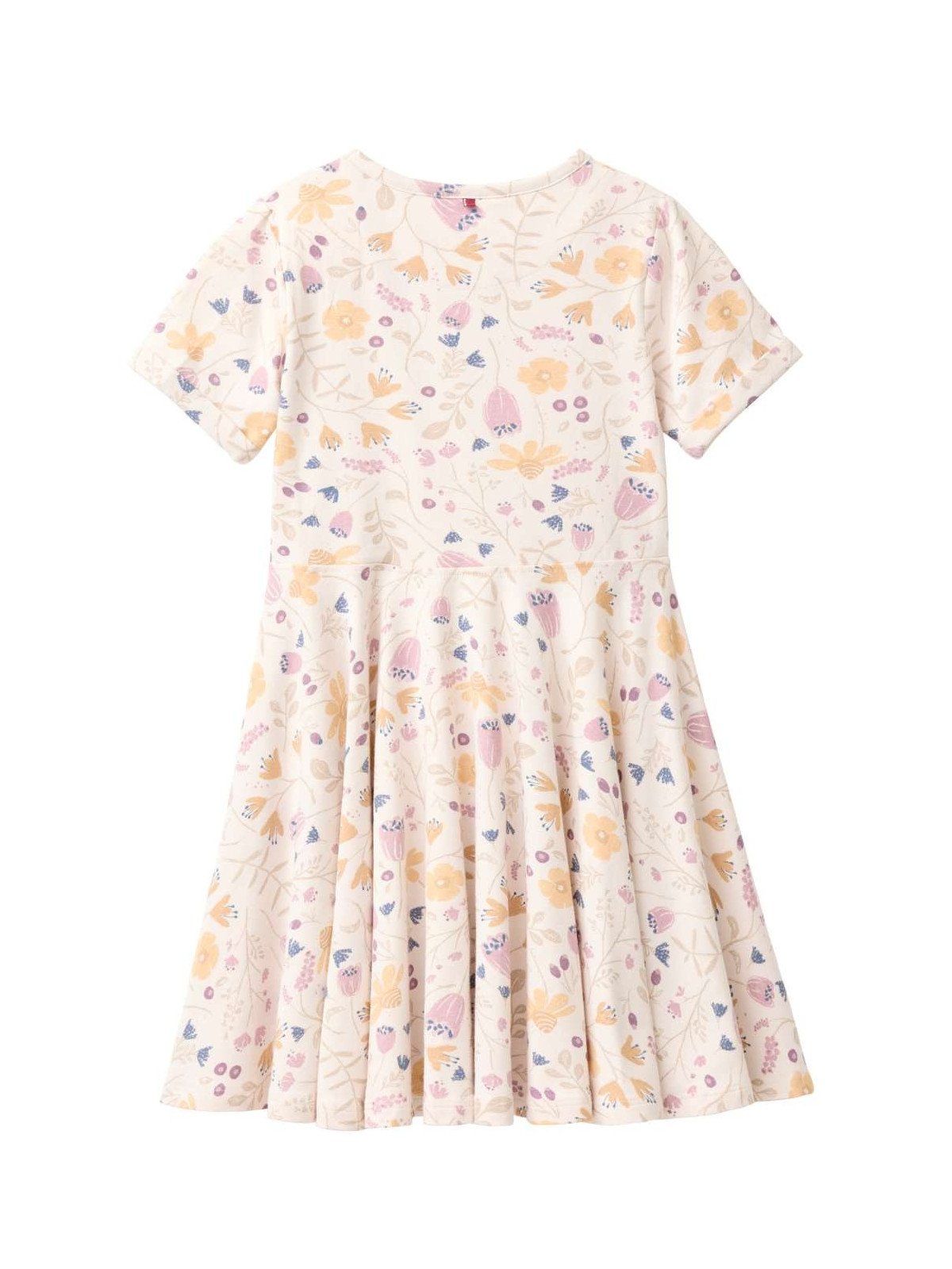 People Wear Organic - Bio Kinder Jersey Kleid mit Blumengarten-Allover