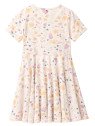 People Wear Organic - Bio Kinder Jersey Kleid mit Blumengarten-Allover