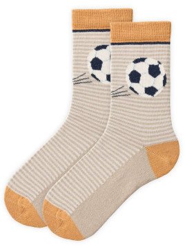 People Wear Organic - Bio Kinder Strümpfe mit Fußball-Motiv