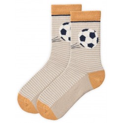 People Wear Organic - Bio Kinder Strümpfe mit Fußball-Motiv