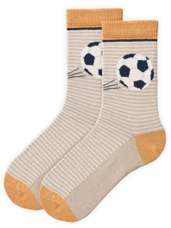 People Wear Organic - Bio Kinder Strümpfe mit Fußball-Motiv