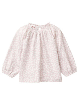 People Wear Organic - Bio Baby Langarmshirt mit Veilchen-Allover