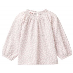 People Wear Organic - Bio Baby Langarmshirt mit Veilchen-Allover