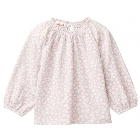 People Wear Organic - Bio Baby Langarmshirt mit Veilchen-Allover