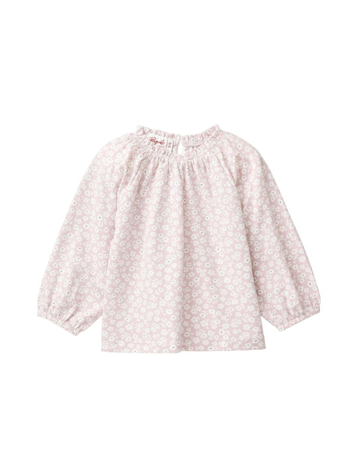 People Wear Organic - Bio Baby Langarmshirt mit Veilchen-Allover