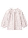 People Wear Organic - Bio Baby Langarmshirt mit Veilchen-Allover